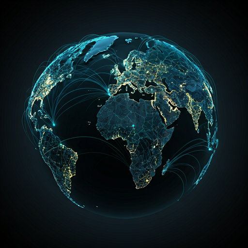 Global network visualization